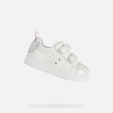 Geox Djrock Toddler Girl white (B251WB085HIC1000)