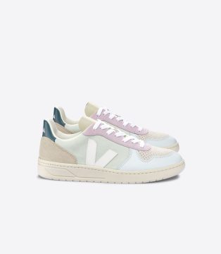 Veja V-10 SUEDE JADE WHITE MULTICO (VX0303119A)