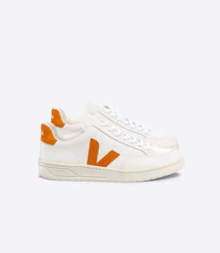 Veja V-12 LEATHER WHITE PUMPKIN (XD0203113A)