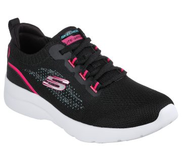 Skechers Dynamight 2.0 – Daytime Stride – Zwart / Roze (149546-BKPK)