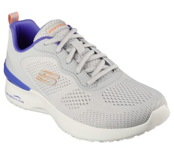 Skechers Skech-Air Dynamight – New Grind – Licht Grijs / Purper (149753-LGPR)