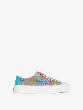 Givenchy City sneakers in printed 4G denim (BE001NE1MS-960)