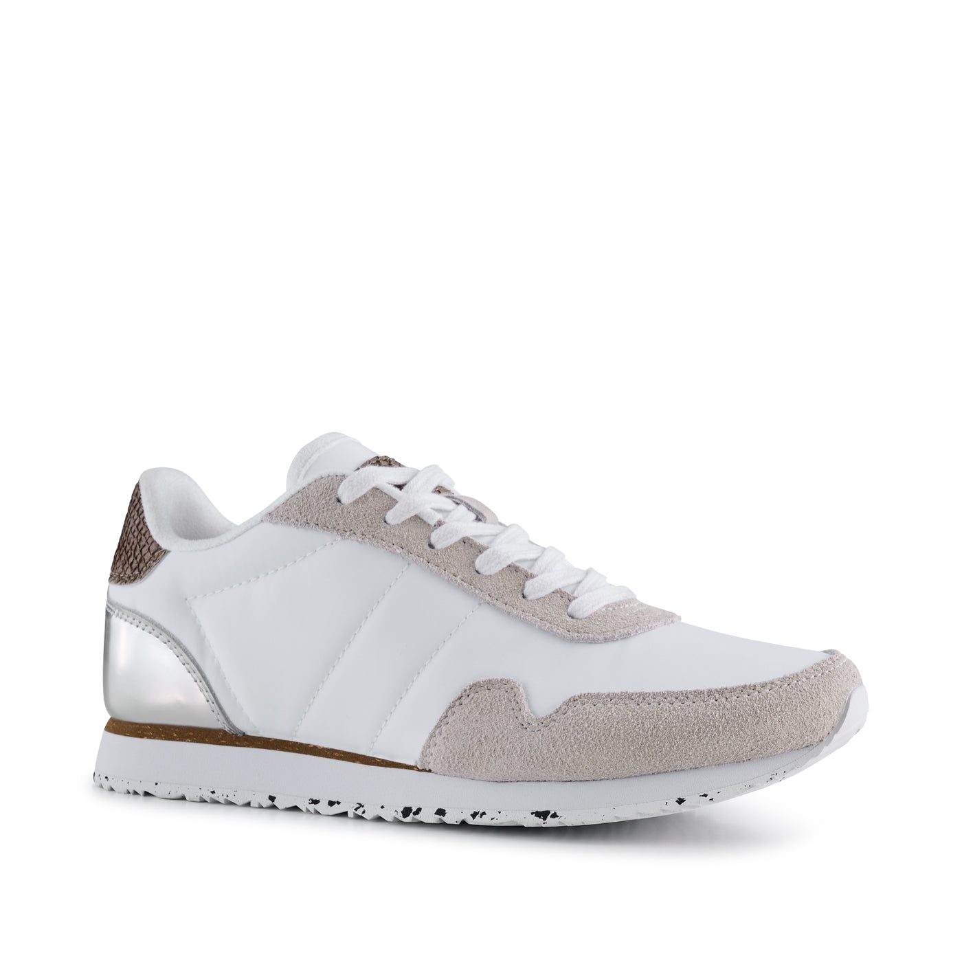 Woden Nora Natural Soft Snake Sneakers zwart