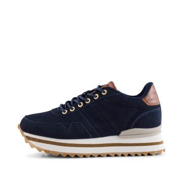 Woden Nora III Suede Plateau Dark Navy (WL1752 009)