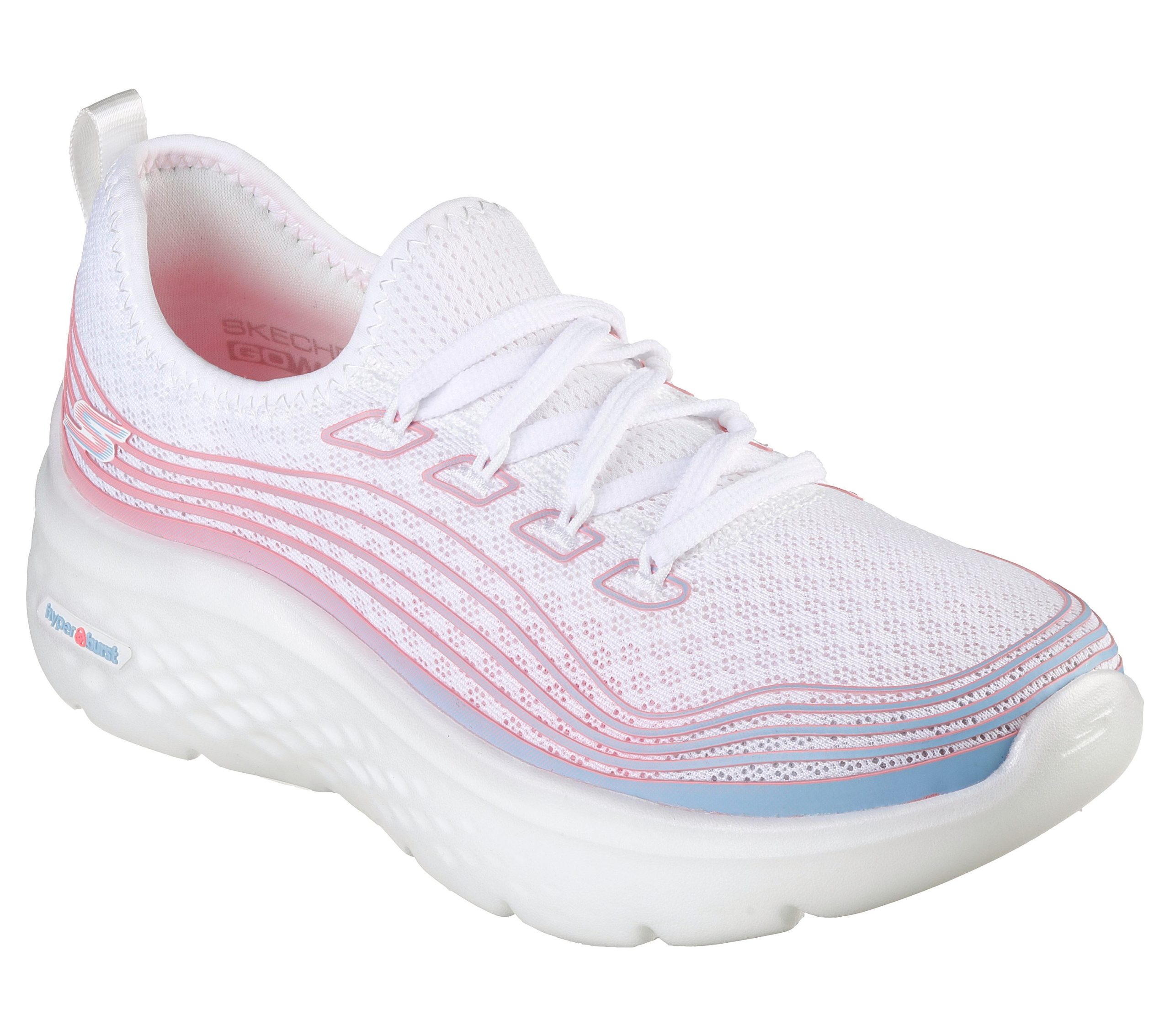Skechers GO WALK Hyper Burst – Valar – Wit / Multi (124599-WMLT)