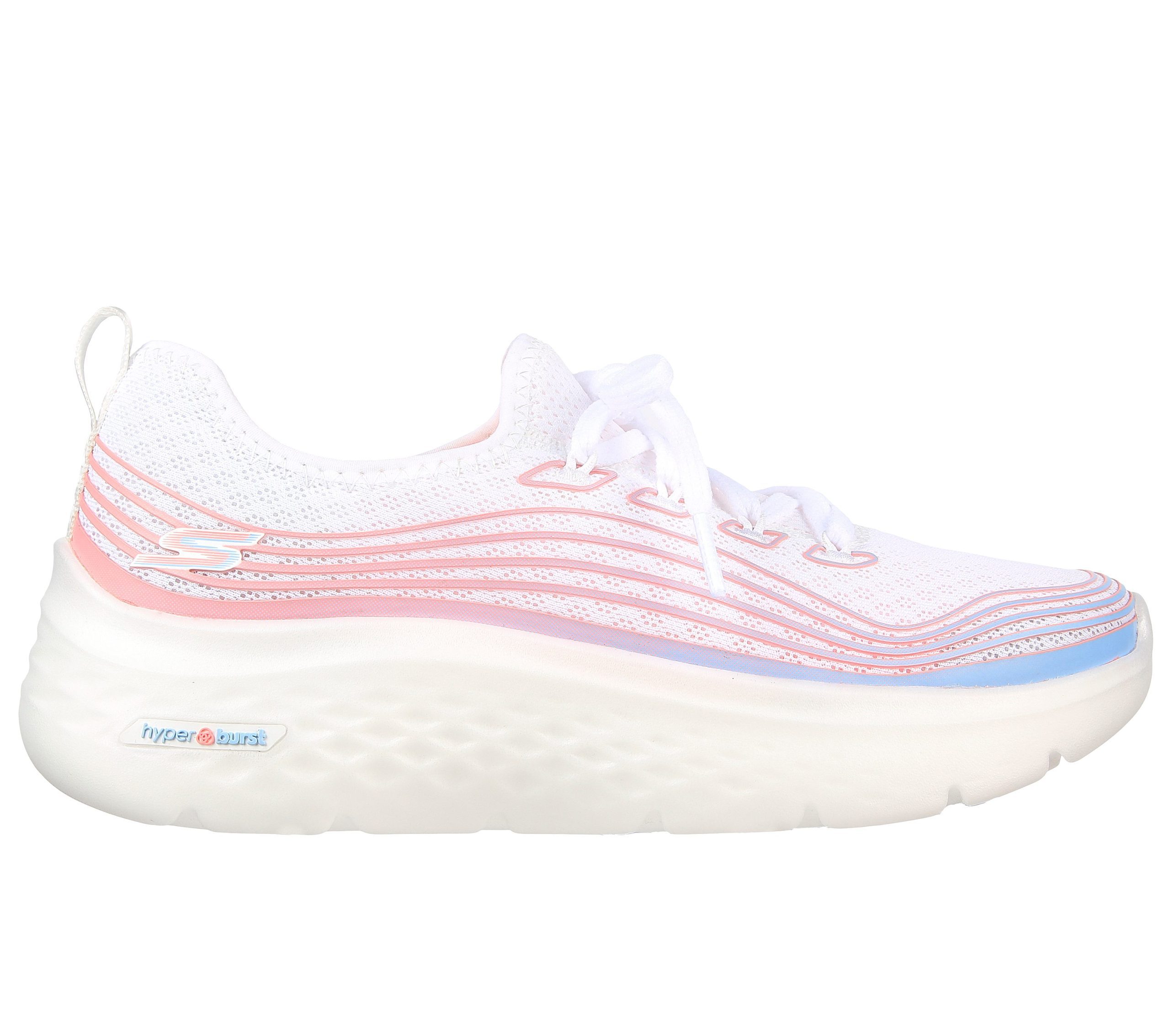 Skechers GO WALK Hyper Burst – Valar – Wit / Multi (124599-WMLT)