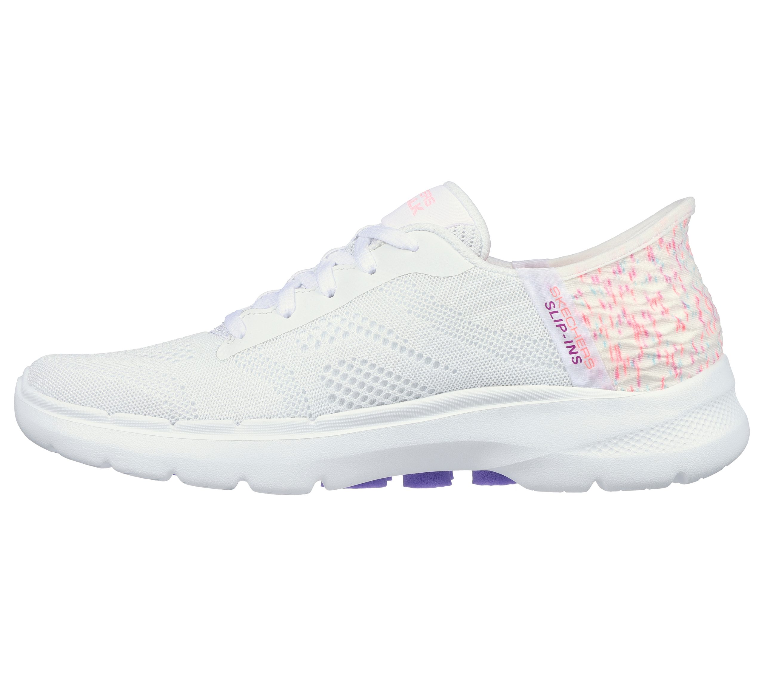 Skechers Skechers Slip-Ins: GO WALK 6 – Vivid Idea – Wit / Multi (124627-WMLT)