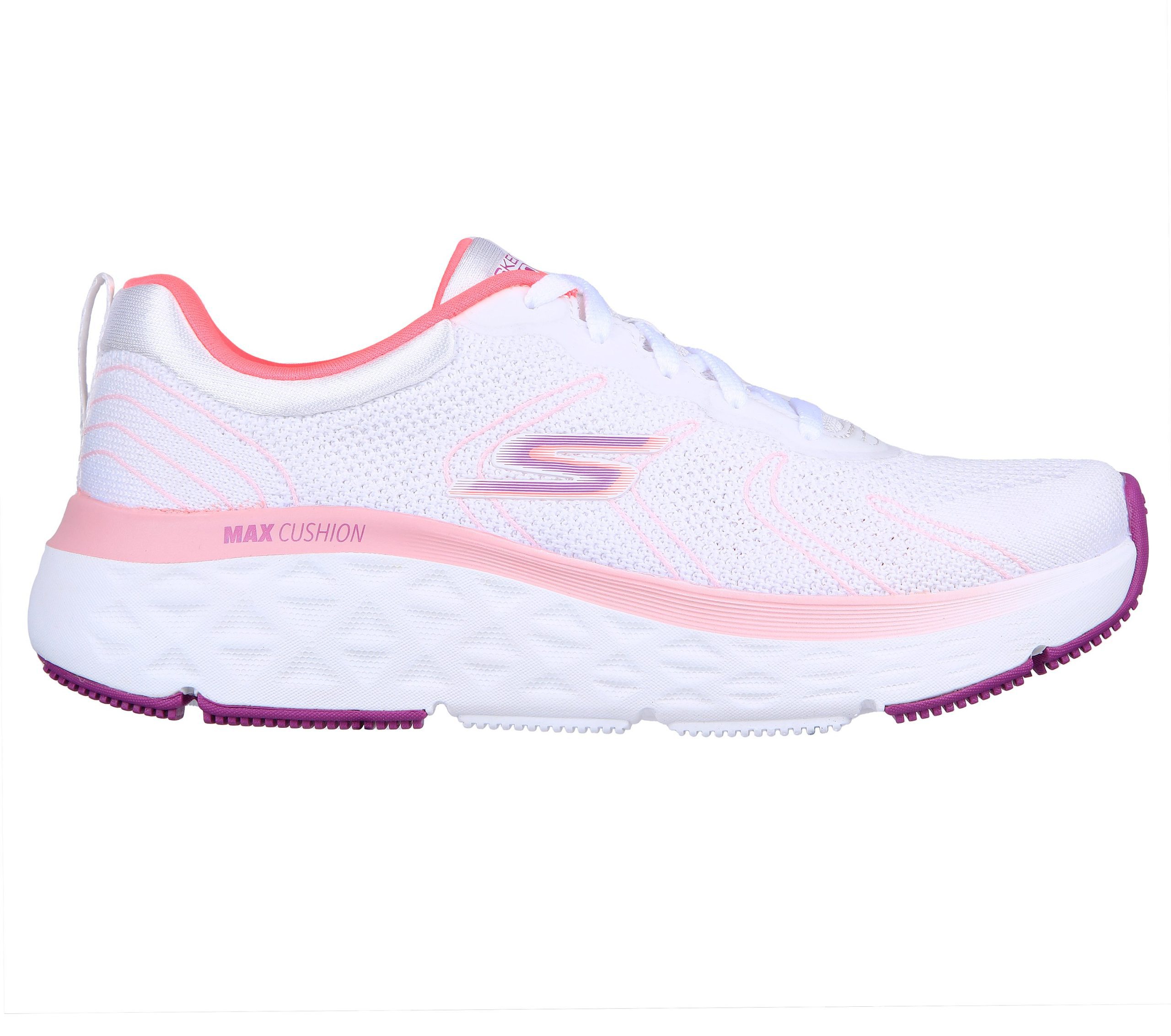 Skechers Skechers Max Cushioning Delta – Wit / Koraal (129120-WCRL)