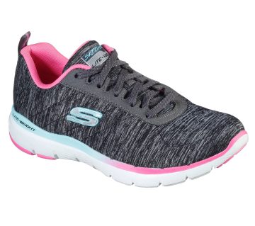 Skechers Flex Appeal 3.0 – Fan Craze – Zwart / Multi (149008-BKMT)