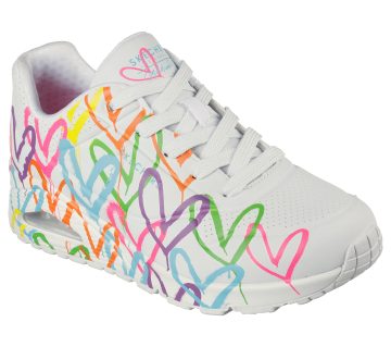 Skechers JGoldcrown: Uno – Highlight Love – Wit / Multi (177981-WMLT)