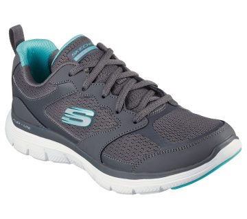 Skechers Flex Appeal 4.0 – Active Flow – Houtskool / Turkoois (149305-CCTQ)