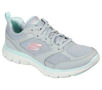 Skechers Flex Appeal 4.0 – Active Flow – Grijs / Licht Blauw (149305-GYLB)