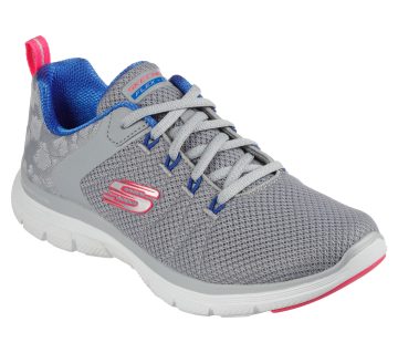 Skechers Flex Appeal 4.0 – Elegant Ways – Grijs / Multi (149580-GMLT)