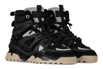 Mason Garments Genova Hi – Luna – Black (FW22-14F)