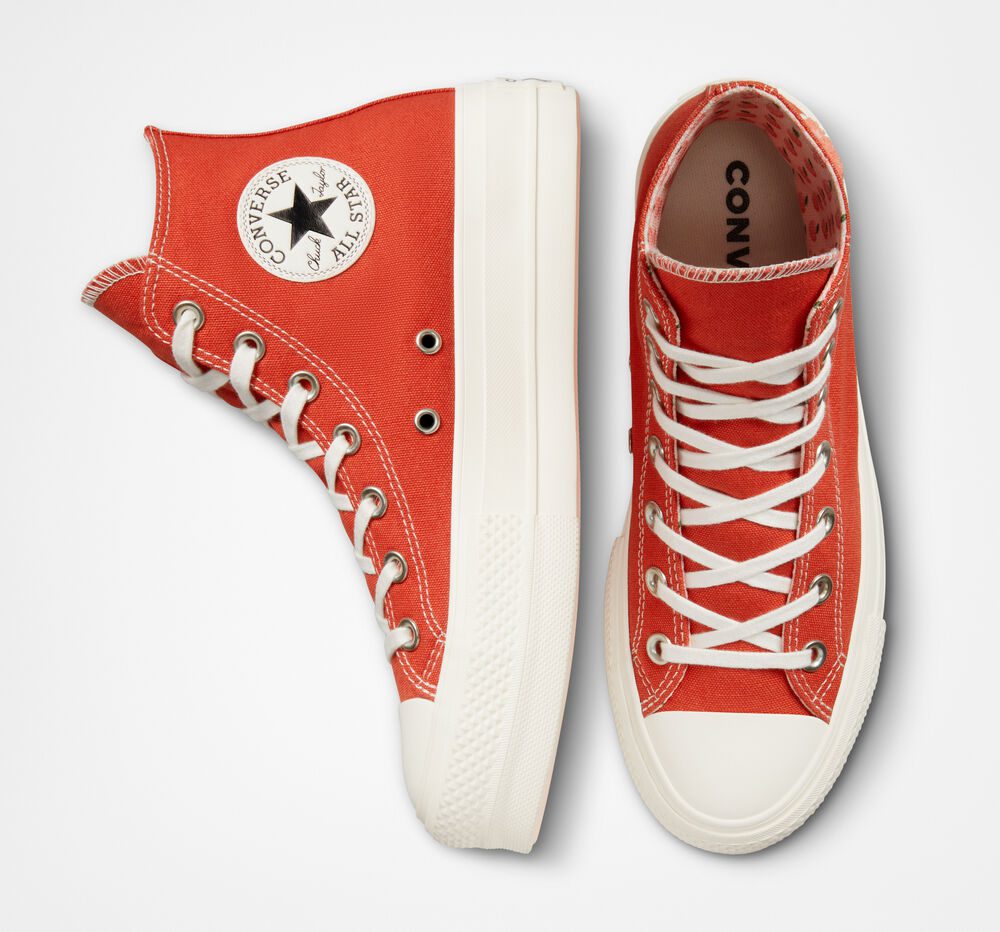 Converse Chuck Taylor All Star Lift Platform Peaches Mantra Orange/egret/zwart