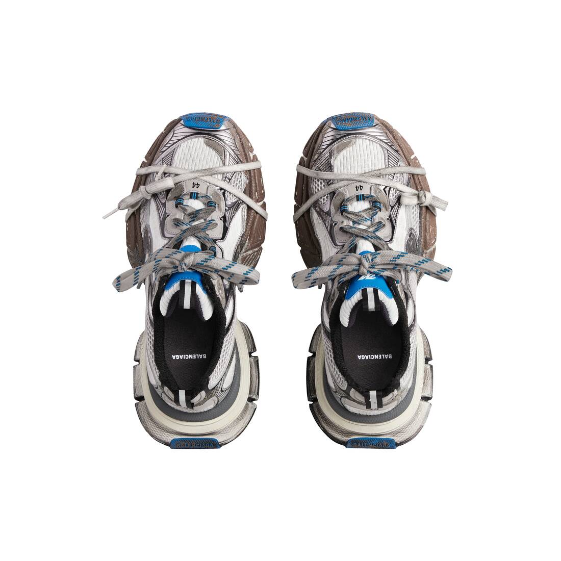 Balenciaga 3xl Trainers Worn-out Dark Grey (734734W3XL71214)