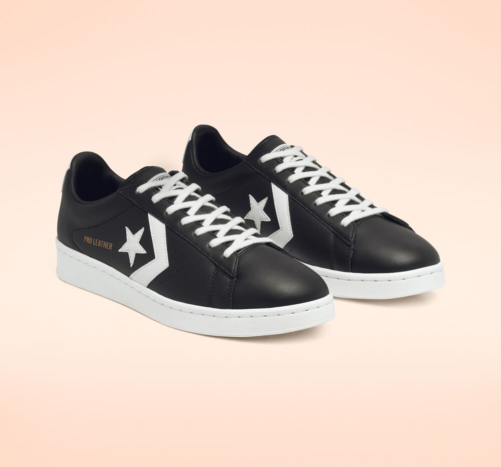 Converse Pro Leather Zwart/wit/wit