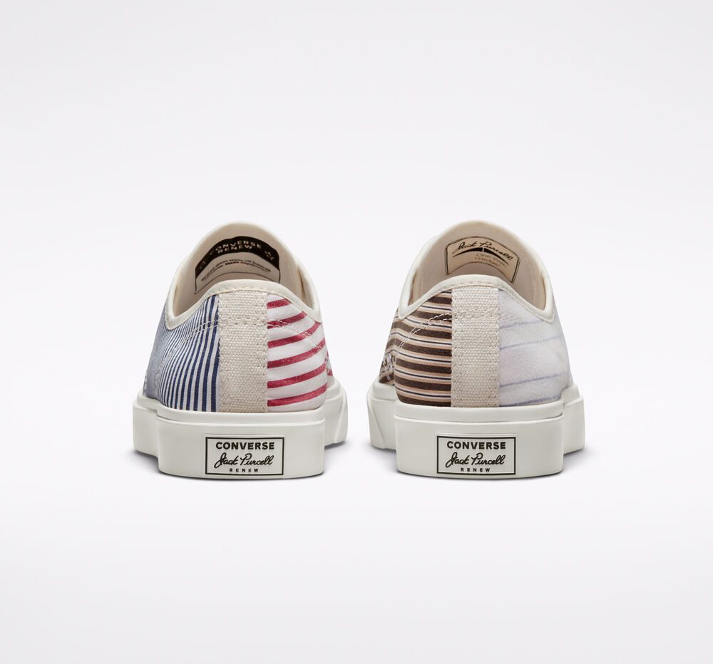 Converse Jack Purcell Beyond Retro Stripes Egret/multi/egret