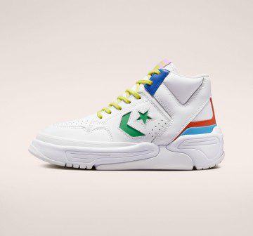 Converse Weapon CX Vegas Lights Wit/game Royal/groen/oranje