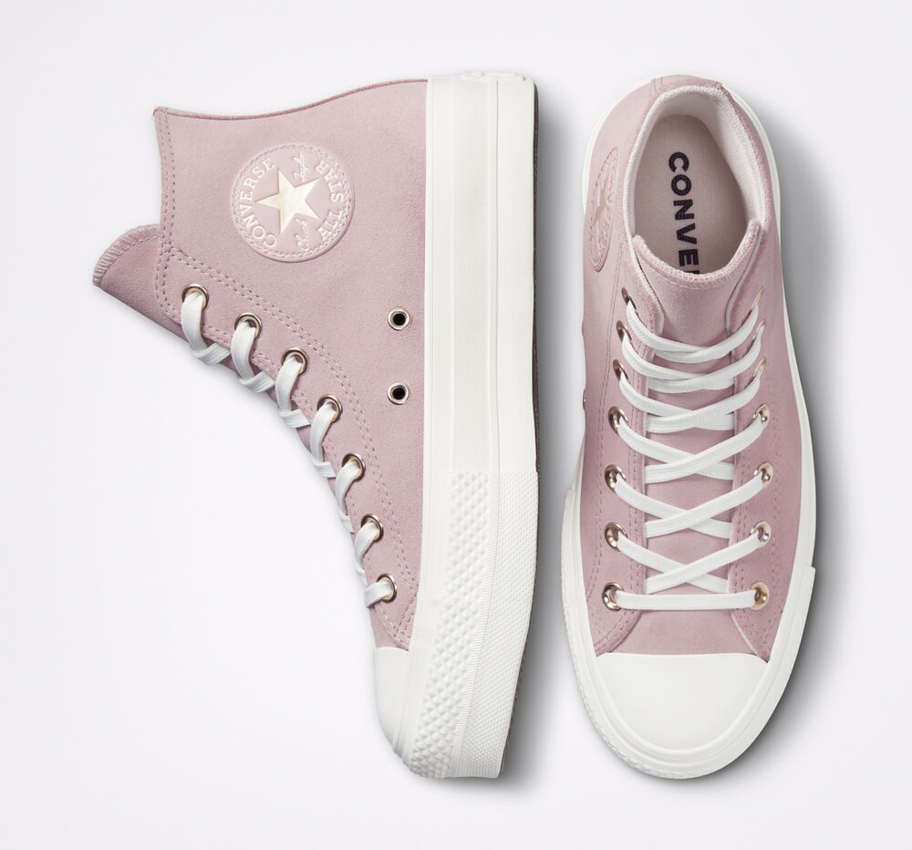 Converse Chuck Taylor All Star Lift Platform Earthy Neutrals Stone Mauve/egret/egret