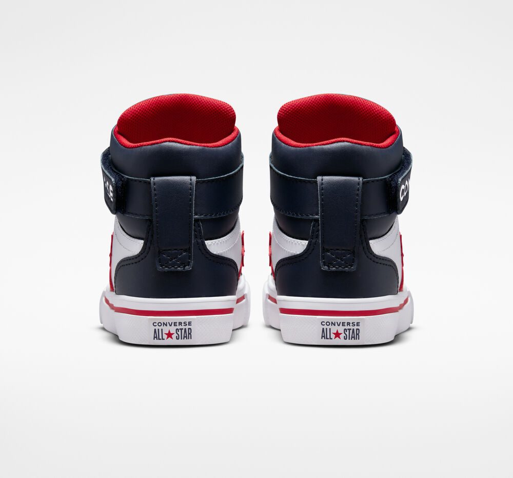 Converse Pro Blaze Strap Wit/obsidian/rood