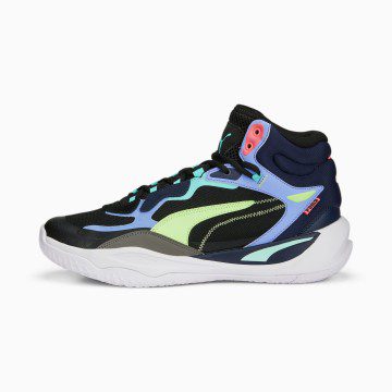 Puma Playmaker Pro Mid basketbalschoenen Paars/Zwart (377902-07)