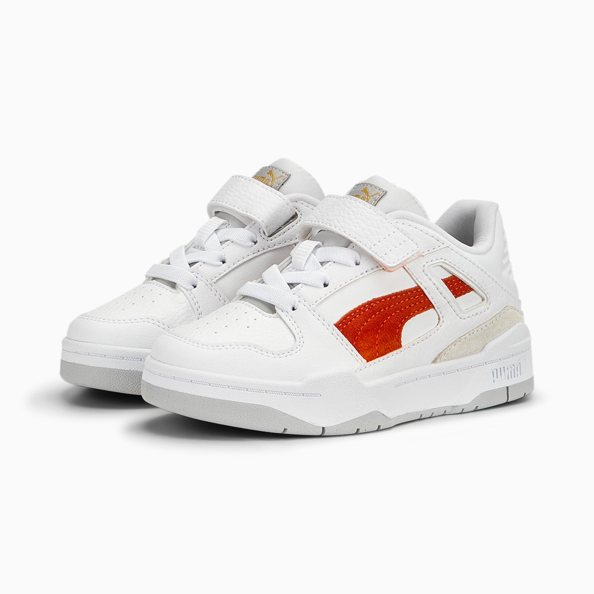 Puma Slipstream Suede FS met alternatieve sluiting Wit/Grijs/Rood (388684-06)