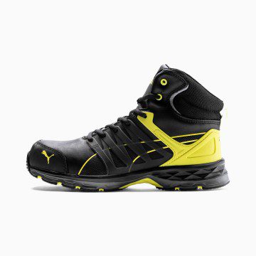 Puma Velocity 2.0 Yellow Mid S3 ESD HRO SRC Zwart/Geel (929712-01)