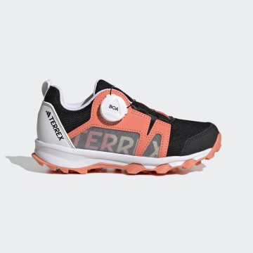 adidas Terrex Agravic BOA Trail Running Core Black / Crystal White / Impact Orange (HQ3500)