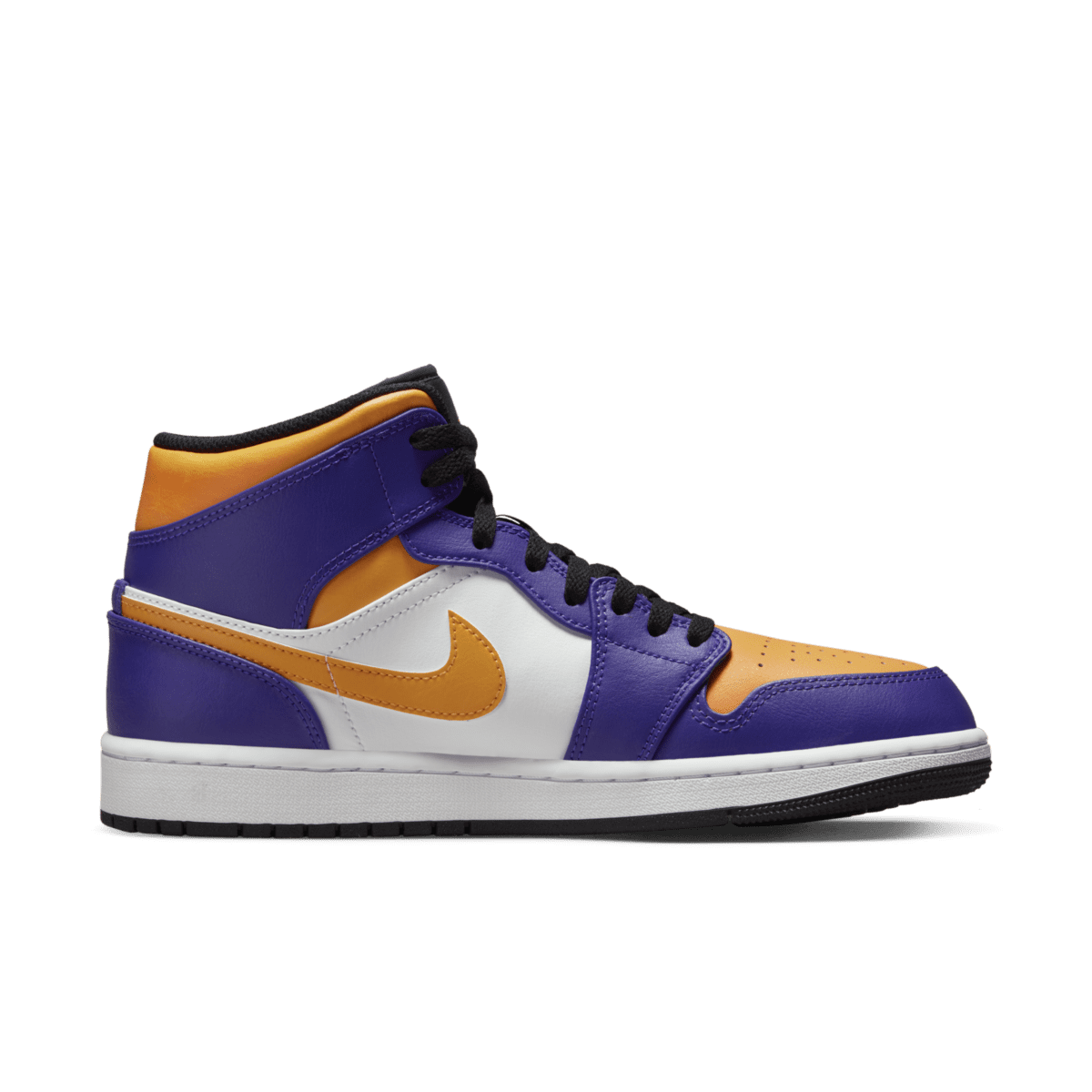 Jordan 1 Mid Lakers (2022) Purple / White-yellow-black (DQ8426-517)
