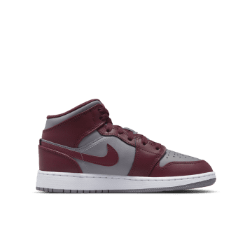Jordan 1 Mid Team Red (GS) Cherrywood Red / Cement Grey / White (DQ8423-615)