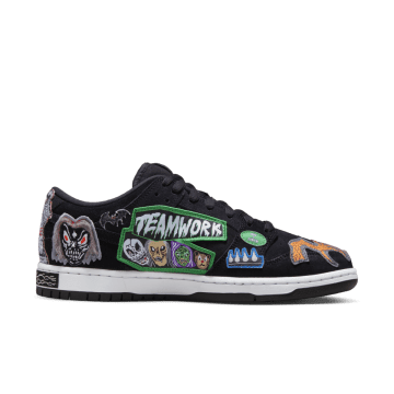 Nike SB Dunk Low Pro QS Neckface Black / White-multi Color (DQ4488-001)