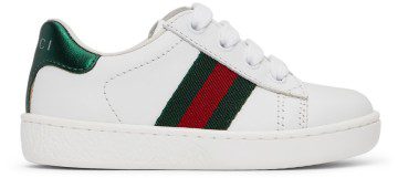 Gucci Baby White Ace Sneakers (433146 CPWE0)