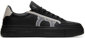 Salvatore Ferragamo Black Gancini Sneakers (753141 02B726041)