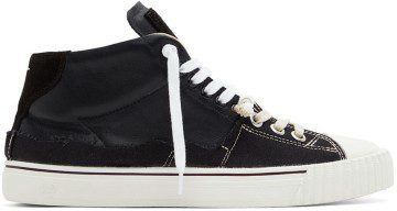 Maison Margiela Black Leather Sneakers (S57WS0390 P4022)