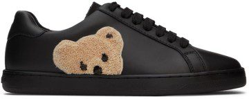 Palm Angels Black Teddy Bear Tennis Sneakers (PWIA036C99LEA0011060)
