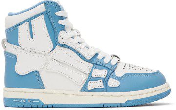 AMIRI Kids Blue & White Skel-Top Sneakers (PF22KFS002-855)