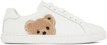 Palm Angels White New Teddy Bear Sneakers (PWIA036C99LEA0010160)