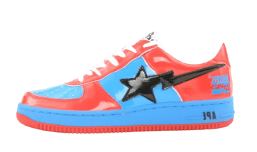 A Bathing Ape Bape Sta Low Marvel Comics Spider Man Blue / Red (806)