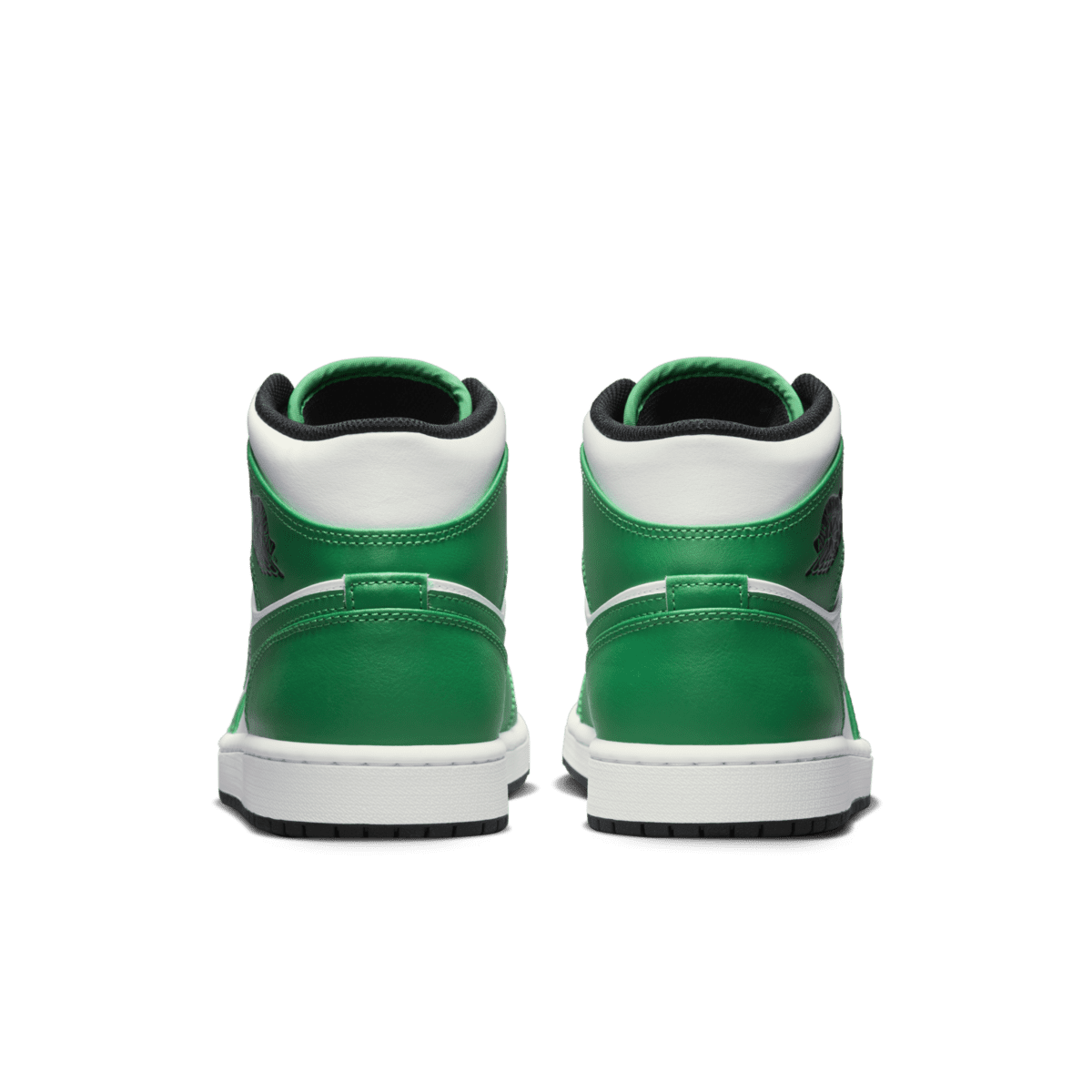 black and green jordan ones