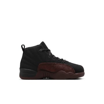 Jordan 12 Retro SP A Ma Maniére Black (PS) Black / Black / Burgundy Crush (FB2686-001)