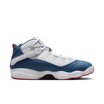Jordan 6 Rings White / University Red / Light Steel Grey / True Blue (322992-140)