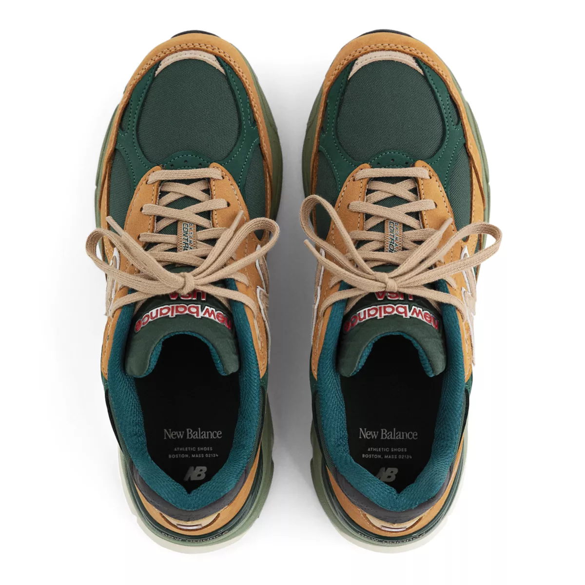 New Balance 990v3 MiUSA Tan Green Tan / Green (M990WG3)