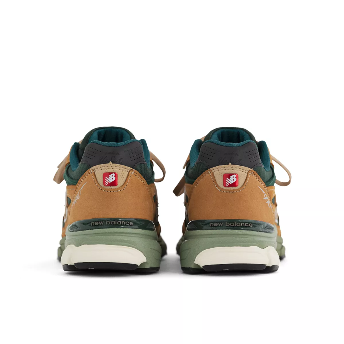New Balance 990v3 MiUSA Tan Green Tan / Green (M990WG3)