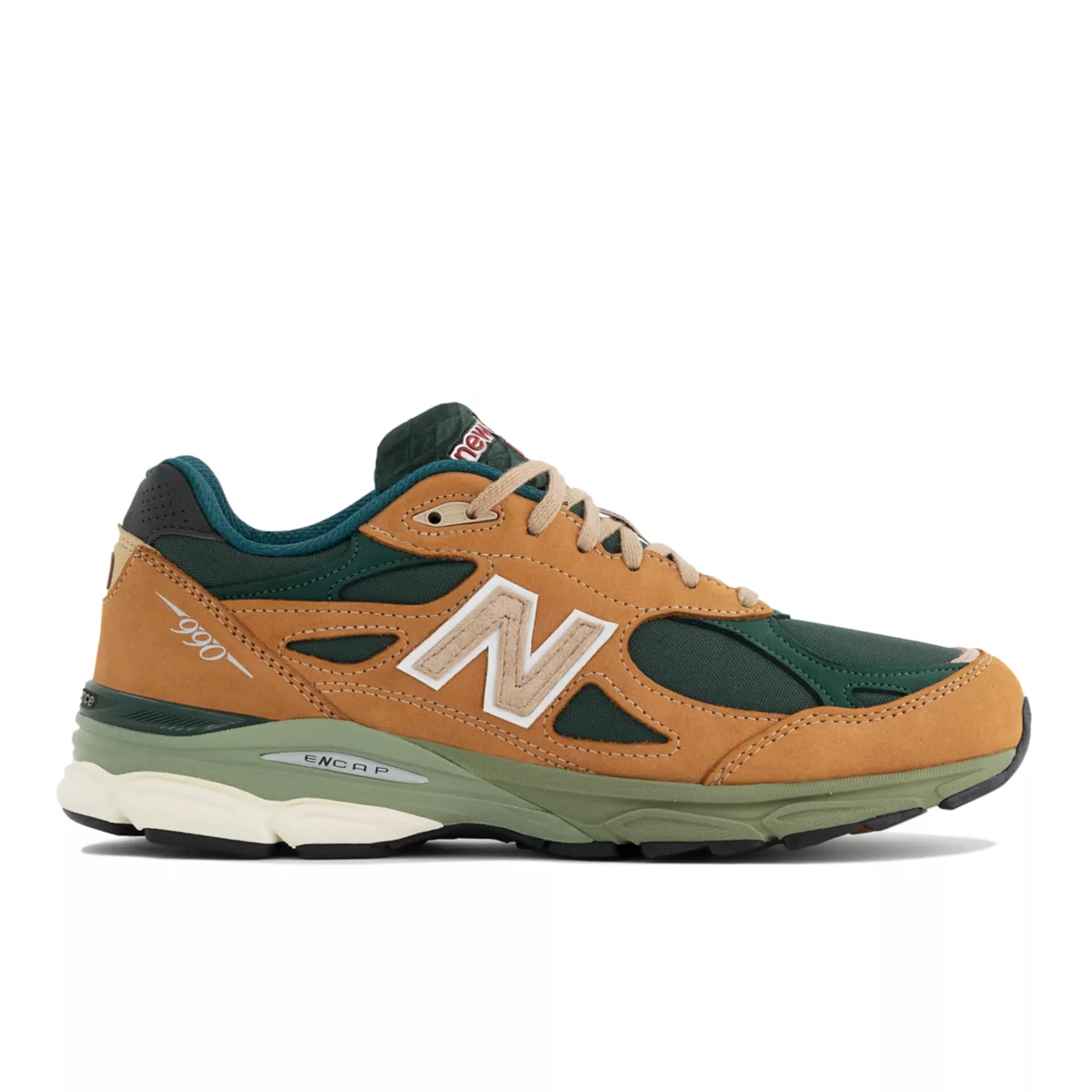 New Balance 990v3 MiUSA Tan Green Tan / Green (M990WG3)
