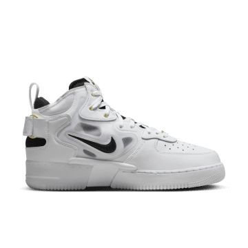 Nike Air Force 1 Mid React White White / Yellow Ochre / Metallic Gold / Black (DQ7668-100)