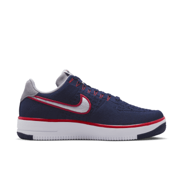 Nike Air Force 1 Ultra Flyknit Low New England Patriots R.K.K. College Navy / University Red / White (FD0495-400)