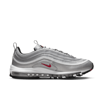 Nike Air Max 97 OG Silver Bullet (2022) Metallic Silver / University Red-black-white (DM0028-002)