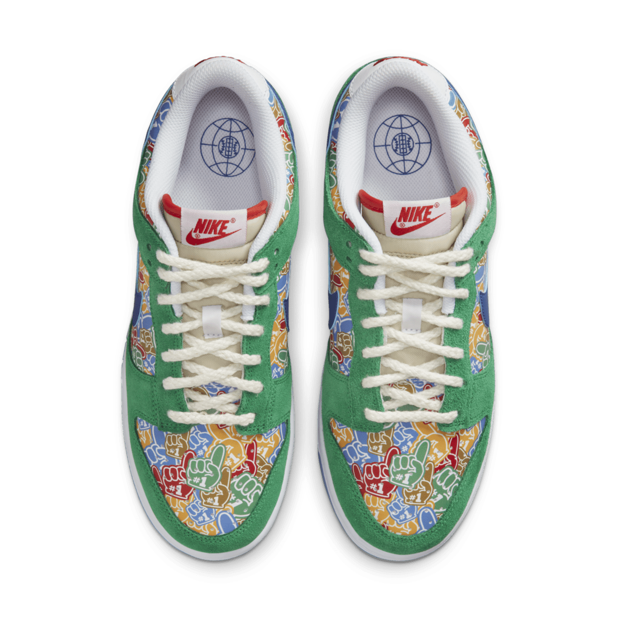 Nike Dunk Low Foam Finger Stadium Green / White / University Red / Old