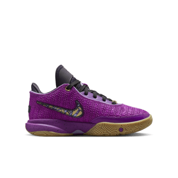 Nike LeBron 20 Vivid Purple Metallic Gold Black Cave Purple (GS) Vivid Purple / Metallic Gold / Black / Cave (FD0207-500)